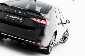 Maxton Design bočné spoilery zadného nárazníka ŠKODA Superb IV Ver.1 - čierny lesklý