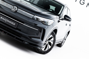 Maxton Design spoiler predného nárazníka VW Tiguan III Ver.1 - čierny lesklý