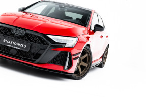 Maxton Design spoiler predného nárazníka Street Pro AUDI RS3 8Y Sedan po FL - čierny 
