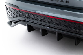 Maxton Design spoiler zadného nárazníka (s vertikálnym rebrovaním) VW Tiguan III R-Line - čierny lesklý