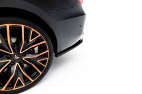 Maxton Design bočné spoilery zadného nárazníka CUPRA Leon ST po FL Ver.1 - čierny lesklý 