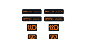 Maxton Design 3D samolepka 8 ks - čierna/oranžová