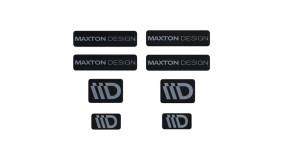 Maxton Design 3D samolepka 8 ks - čierna/šedá