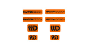 Maxton Design 3D samolepka 8 ks - oranžová/čierna