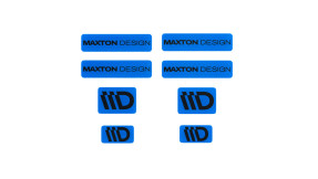 Maxton Design 3D samolepka 8 ks - modrá/čierna