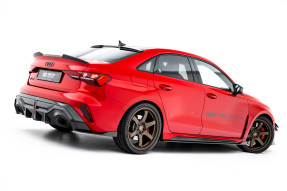 Maxton Design bočné prahové lišty AUDI RS3 8Y Sedan / Sportback Ver.1 - pravý karbón