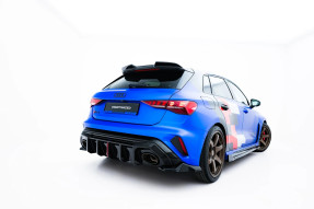 Maxton Design bočné spoilery zadného nárazníka AUDI RS3 8Y Sportback po FL Ver.3 - čierny lesklý