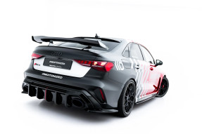 Maxton Design bočné spoilery zadného nárazníka AUDI RS3 8Y Sedan po FL Ver.1 - čierny lesklý