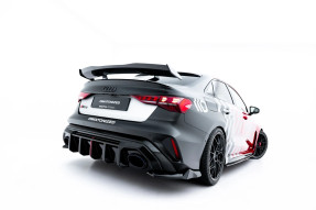 Maxton Design bočné spoilery zadného nárazníka AUDI RS3 8Y Sedan po FL Ver.3 - čierny lesklý