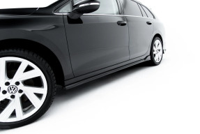 Maxton Design bočné prahové lišty VW Golf VIII Variant po FL - čierny lesklý