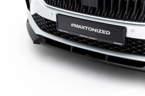 Maxton Design spoiler predného nárazníka ŠKODA Scala po FL - čierny lesklý