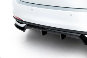 Maxton Design spoiler zadného nárazníka (s vertikálnym rebrovaním) ŠKODA Scala po FL - čierny lesklý