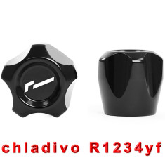 Racingline Performance krytky plniacich ventilov klimatizácie (pre novšie chladivo R1234yf)