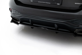 Maxton Design spoiler zadného nárazníka (s vertikálnym rebrovaním) AUDI A6 S-line C9 Ver.3 - čierny lesklý