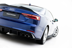 Maxton Design bočné spoilery zadného nárazníka Street Pro AUDI S5 B9 Coupe pred FL - čierny lesklý