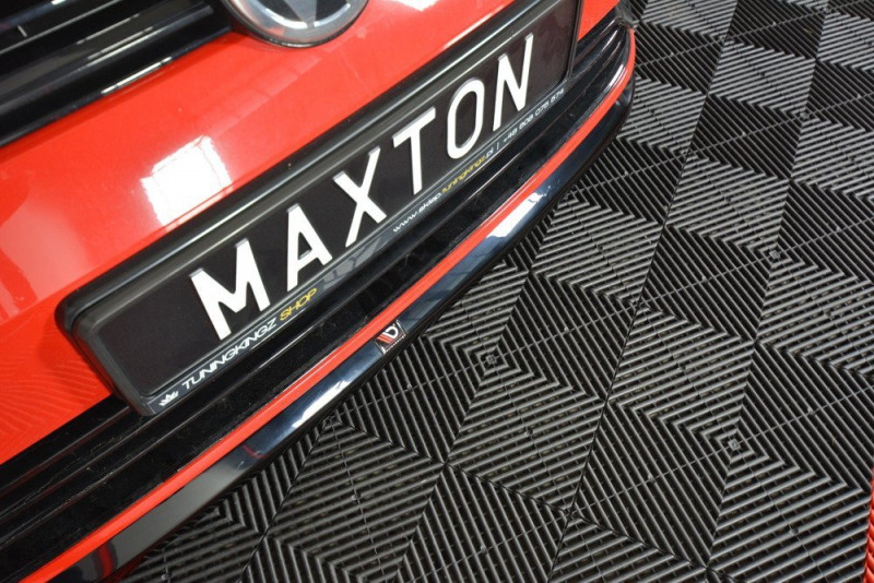 Maxton Design spoiler predného nárazníka VW Golf VII R / R-Line po FL Ver.6 - carbon look