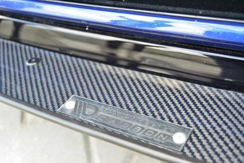 Maxton Design hybridný racing spoiler predného nárazníka VW Golf VII R / R-Line po FL - čierny lesklý + štandardný racing splitter