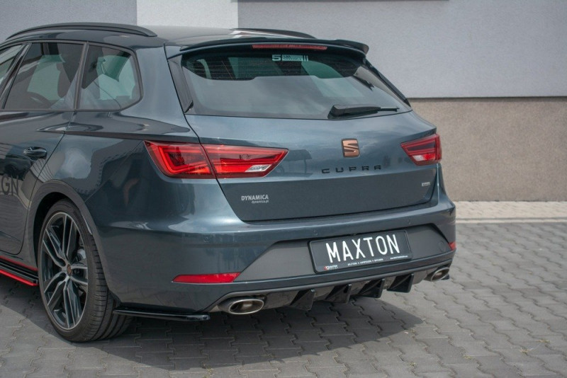 Maxton Design bočné spoilery zadného nárazníka Seat Leon 5F CUPRA po FL sportstourer Ver.1 - bez povrchovej úpravy