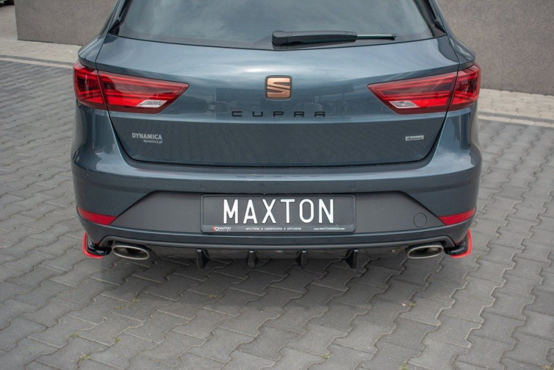 Maxton Design spoiler zadného nárazníka Seat Leon 5F CUPRA po FL sportstourer Ver.1 - bez povrchovej úpravy