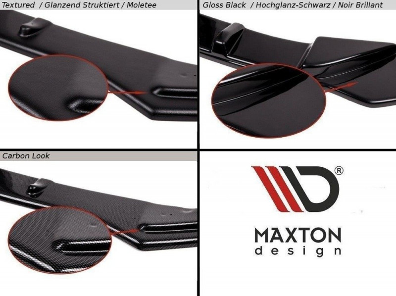 Maxton Design bočné spoilery zadného nárazníka Seat Leon 5F FR / CUPRA  hatchback - čierny lesklý  