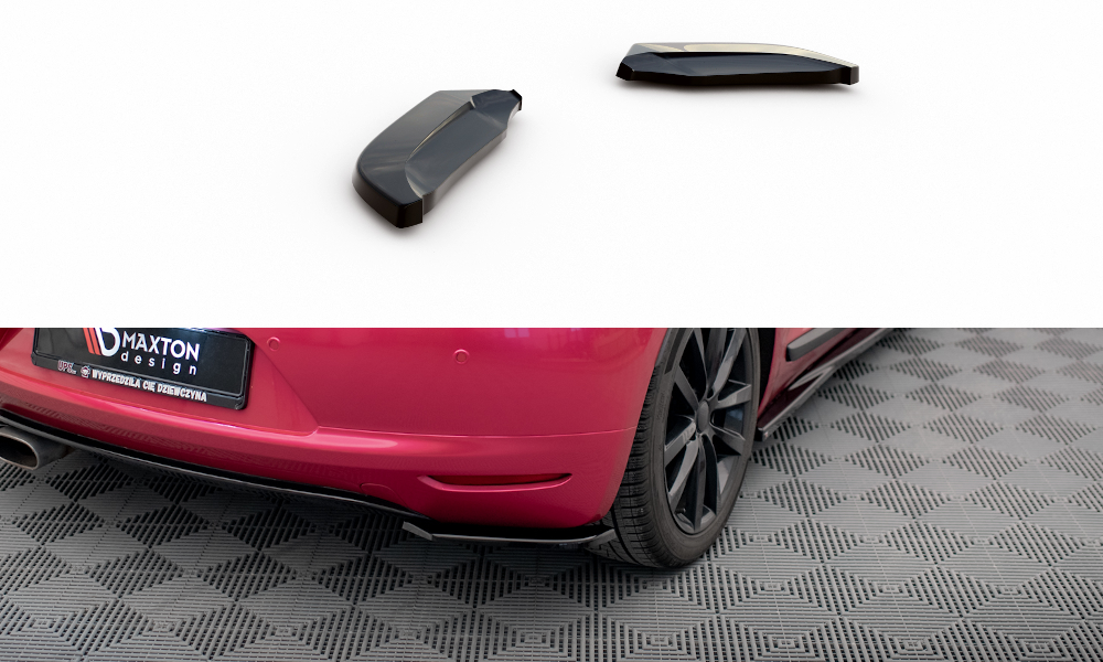 Maxton Design bočné spoilery zadného nárazníka VW Scirocco 3 - čierny lesklý