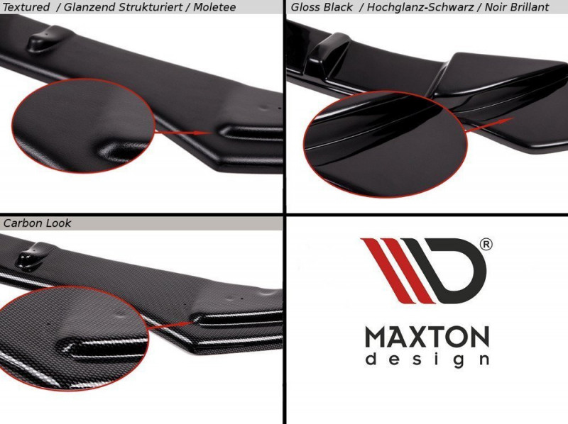 Maxton Design predĺženie strešného spoilera VW Scirocco 3 Ver.2 - čierny lesklý