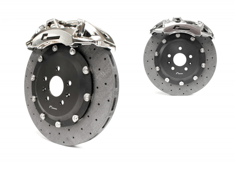 Racingline Performance Stage 3+ 6-piestový karbón-keramický predný brzdový kit 355x32mm AUDI A3 S3 RS3 8V 8Y, TT/TTS/TTRS 8S, SQ2, RSQ3 F3 - ANODIZOVANÁ