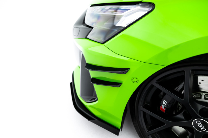 Maxton Design prítlačné krídielka predného nárazníka (canards) Audi RS3 8Y Sportback po FL - čierny