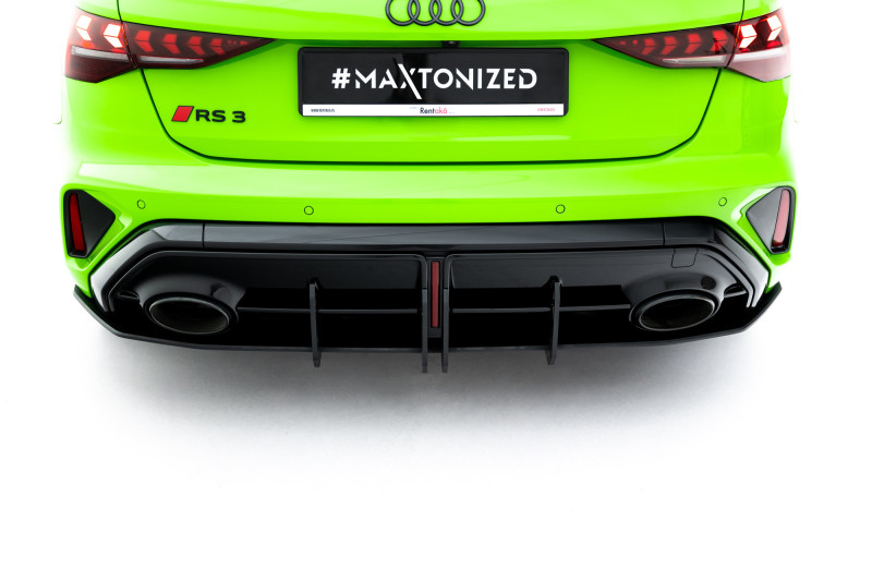 Maxton Design difúzor zadného nárazníka Street Pro AUDI RS3 8Y Sportback po FL - čierny