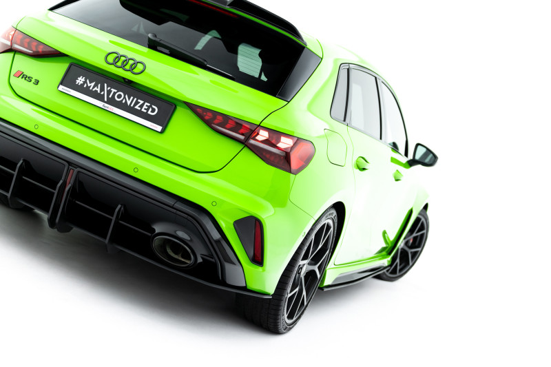 Maxton Design difúzor zadného nárazníka Street Pro AUDI RS3 8Y Sportback po FL - čierny