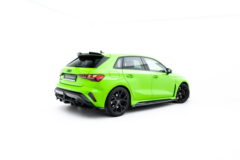 Maxton Design bočné prahové lišty AUDI RS3 8Y Sportback po FL Ver.1 - čierny lesklý
