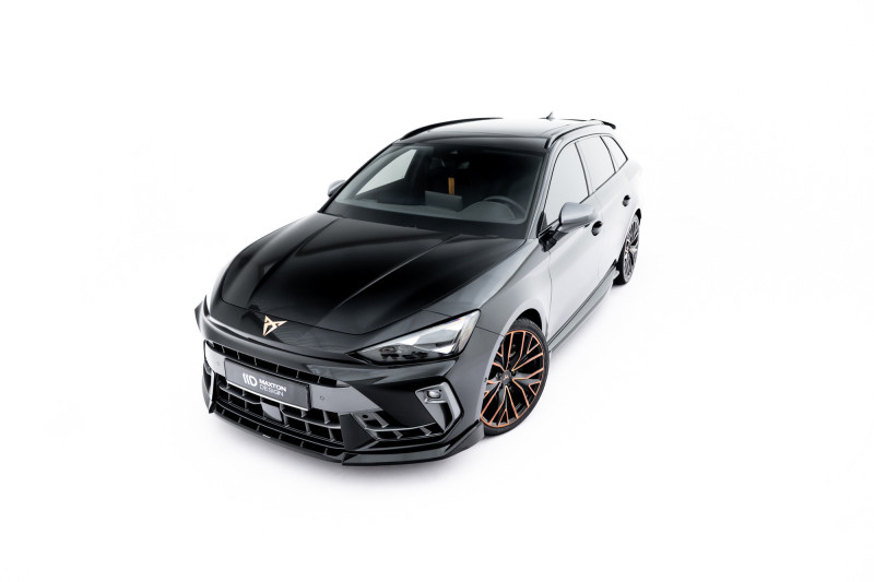 Maxton Design spoiler predného nárazníka CUPRA Leon ST/Hatchback po FL Ver.1 - čierny lesklý