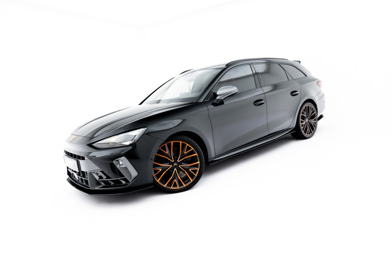 Maxton Design bočné prahové lišty Street Pro CUPRA Leon Aero - čierno červený