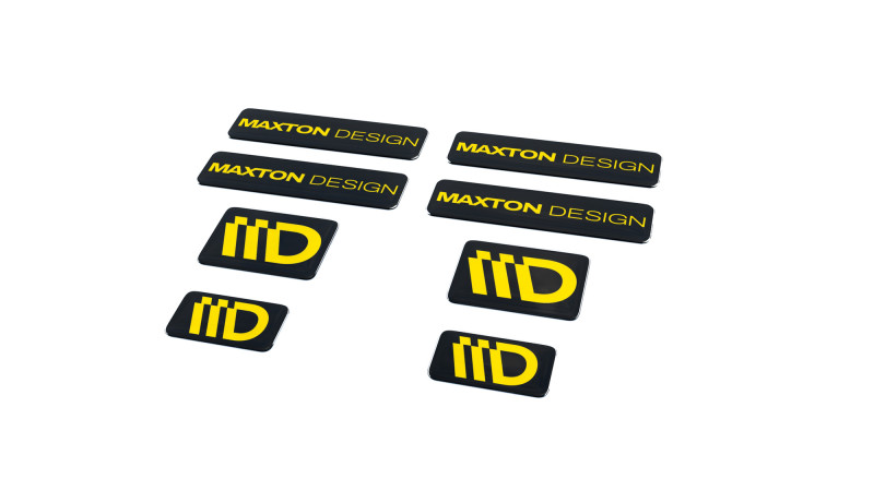 Maxton Design 3D samolepka 8 ks - čierna/žltá