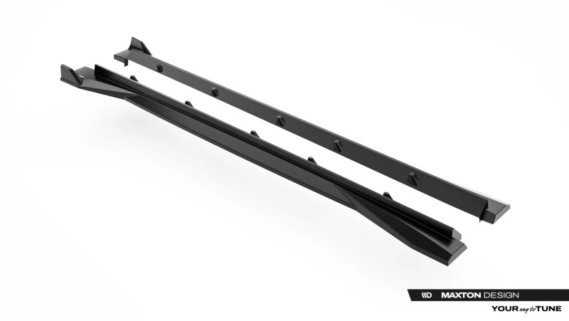 Maxton Design bočné prahové lišty AUDI RS Q8 po FL - pravý karbón