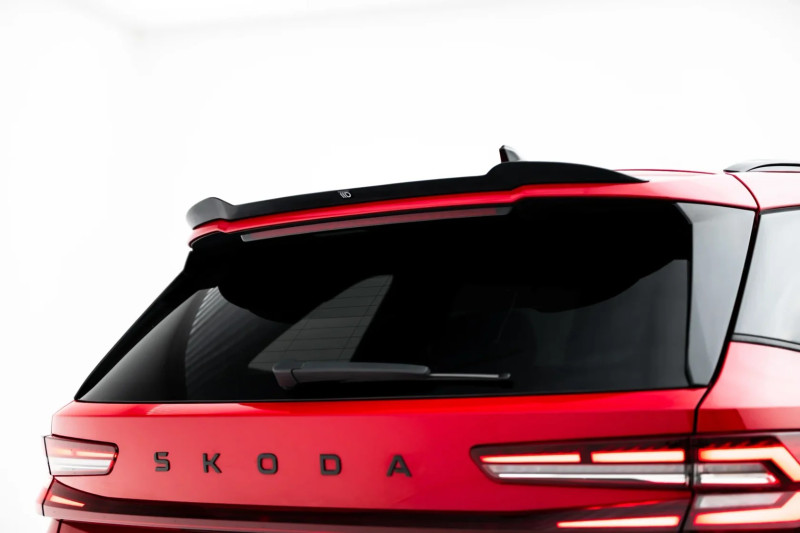 Maxton Design predĺženie strešného spoilera ŠKODA Kodiaq II RS - čierny lesklý