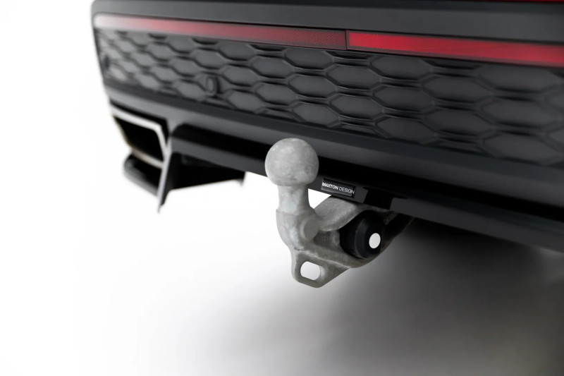 Maxton Design spoiler zadného nárazníka (s vertikálnym rebrovaním) ŠKODA Kodiaq II RS - čierny lesklý