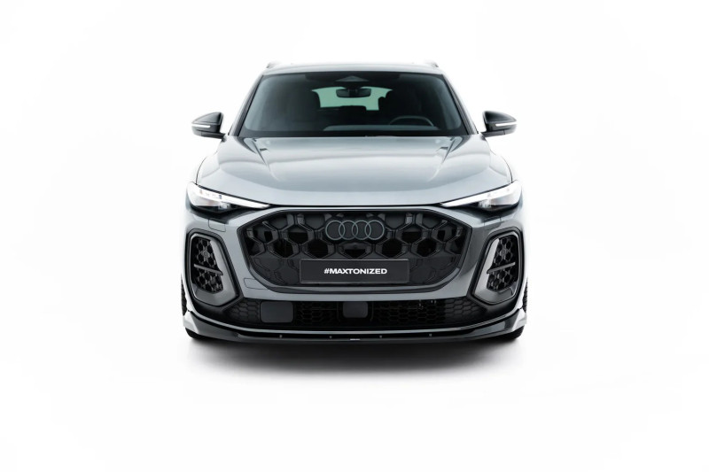 Maxton Design spoiler predného nárazníka AUDI SQ5 / Q5 S-Line III Sportback / SUV - čierny lesklý