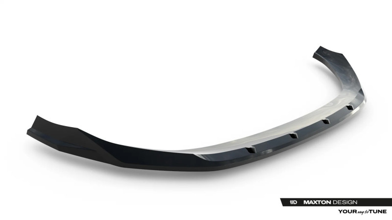 Maxton Design spoiler predného nárazníka AUDI SQ5 / Q5 S-Line III Sportback / SUV - čierny lesklý