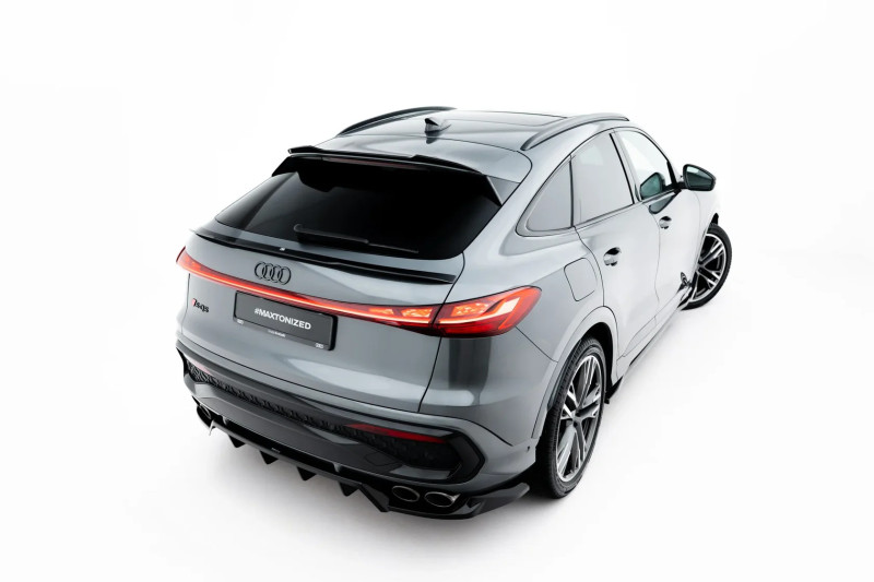 Maxton Design horné predĺženie strešného spoilera AUDI SQ5 / Q5 S-Line III Sportback - čierny lesklý