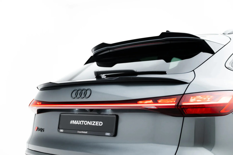 Maxton Design predĺženie zadného veka kufra AUDI SQ5 / Q5 S-Line III Sportback - čierny lesklý