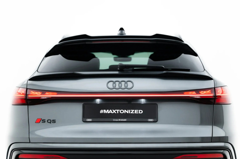 Maxton Design predĺženie zadného veka kufra AUDI SQ5 / Q5 S-Line III Sportback - čierny lesklý