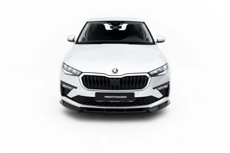 Maxton Design spoiler predného nárazníka ŠKODA Scala po FL - čierny lesklý