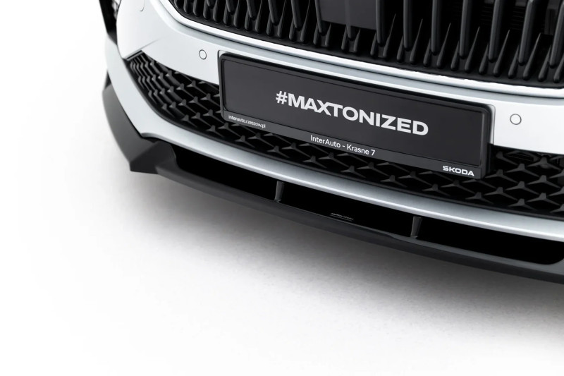 Maxton Design spoiler predného nárazníka ŠKODA Scala po FL - čierny lesklý