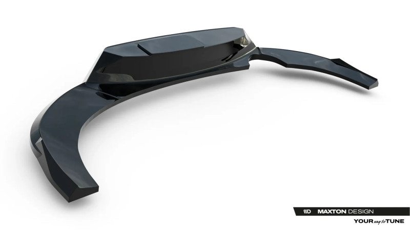 Maxton Design spoiler zadného nárazníka (s vertikálnym rebrovaním) ŠKODA Scala po FL - čierny lesklý