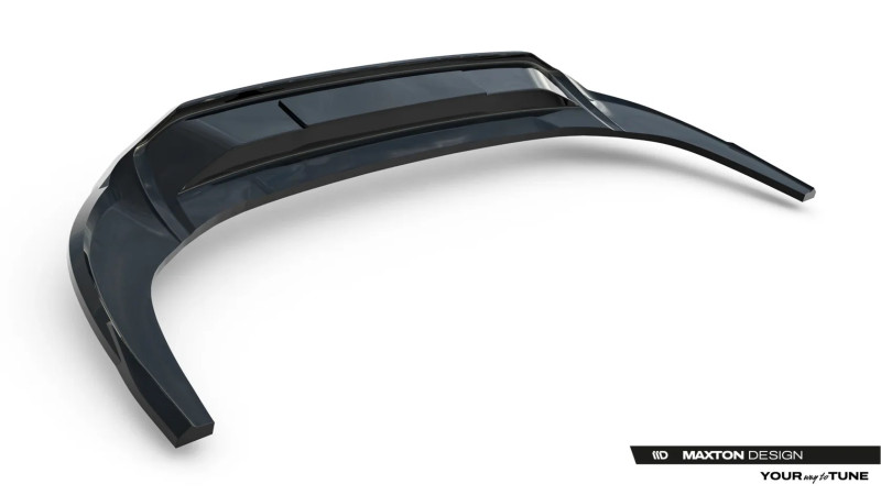 Maxton Design spoiler zadného nárazníka (s vertikálnym rebrovaním) AUDI A3 8Y Sedan po FL - čierny lesklý
