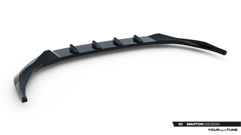 Maxton Design spoiler predného nárazníka AUDI A3 8Y Sedan po FL Ver.2- čierny lesklý