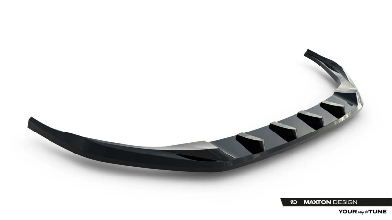 Maxton Design spoiler predného nárazníka AUDI A3 8Y Sedan po FL Ver.2- čierny lesklý