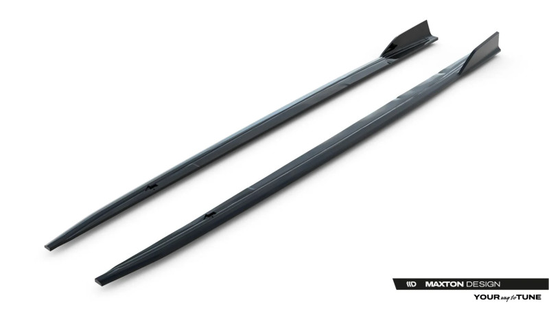 Maxton Design bočné prahové lišty AUDI A5 S-Line / S5 B9 Coupe pred FL Ver.1 - čierny lesklý