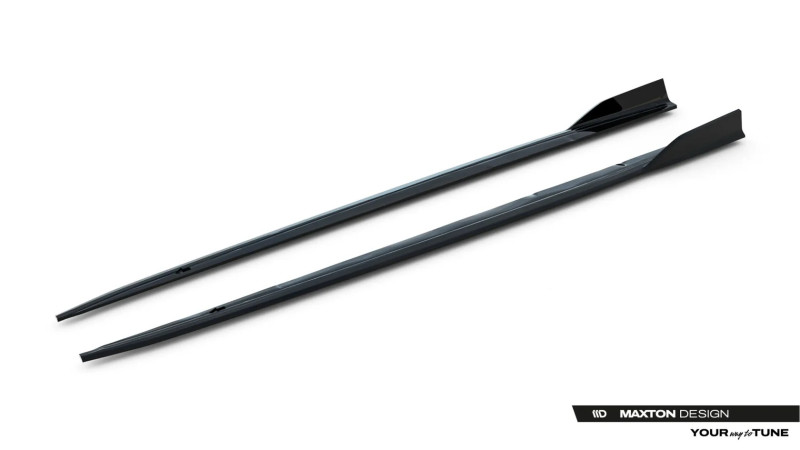 Maxton Design bočné prahové lišty AUDI A5 S-Line / S5 B9 Coupe pred FL Ver.1 - čierny lesklý